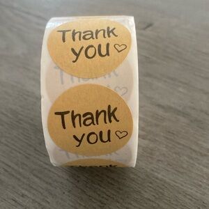 Thank you stickers roll of 500?